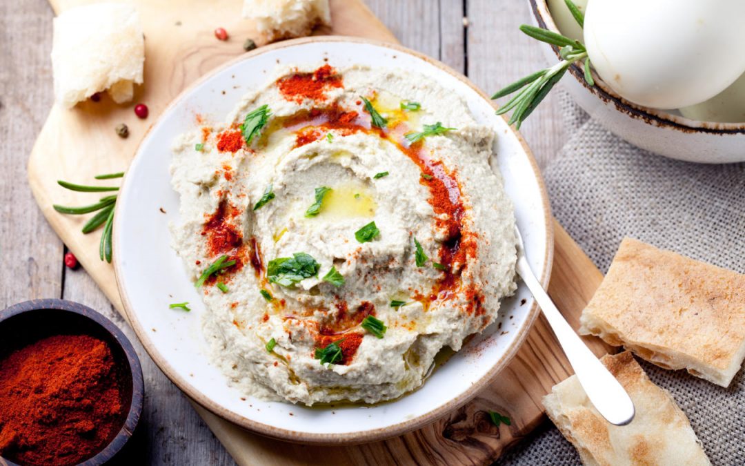 Mayonesa de berenjenas y aceitunas